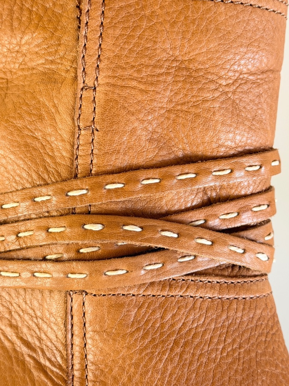 Frye Naomi Pick-Stitch Heeled Boots in Whiskey 8 - Picture 7 of 9